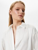 Resim Basic Gömlek Uzun Kollu Düğmeli 