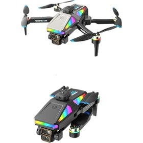 Resim Çeşithane S5 4K Drone – 4.3” Ekranlı Uzaktan Kumanda, Çift Kameralı, Katlanabilir Fırçasız Motorlu, Optik Akış Sabitlemeli & Engel Kaçınma Sensörlü Profesyonel Quadcopter 