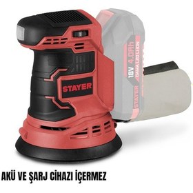 Resim Stayer LOML20 Akülü 18v Li-ion 2.0 AH Akü Ve Şarj Aleti Hariç Orbital Zımpara 