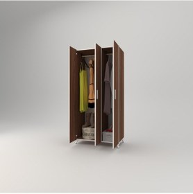 Resim Kenzlife gardırop 3 kapaklı kapılı menekşe 168*80*42 cvz ayaklı gardolap dolap 