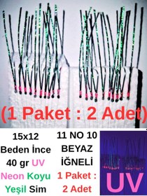 Resim Eagenset İstavrit Çaparisi 15x12 11 No 10 Beyaz İğneli 2li Paket 