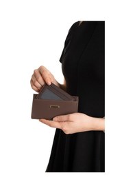 Resim Adelina Bags Kadın Kartlık Detaylı İki Parça İçe Geçmeli Kartlıklı Acı Kahverengi Cüzdan Kahve 