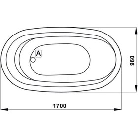 Resim SELİKA Halikarnas Küvet (jakuzisiz) 170x96 Cm H:65 