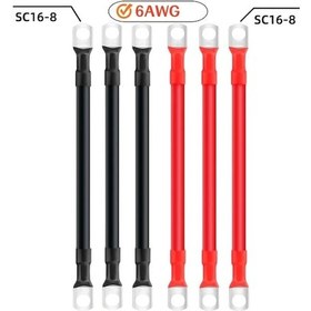 Resim Chuangyinshop 6 Parça 2awg 4awg 6awg Pil Kablosu 15cm 5.91in Sc16-8 Terminal Araba Motor Rv Kamyon 