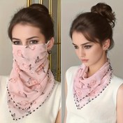 Resim Kadınlar için Şık Polyester Yüz Fuları - Nefes Alabilen, Güneşe Dayanıklı Boyun Bandı Kulak Askılı ve Nakış Detaylı - Dış Mekan Aktiviteleri için Çok Yönlü Örme Yüz Koruması 