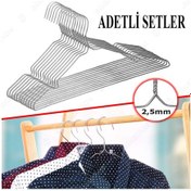 Resim Binbirreyon35 Metal Elbise Askısı Askılık 12-24-36 Adetli Setlerde De122 Diğer 