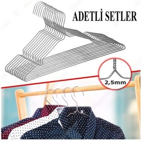 Resim Binbirreyon35 Metal Elbise Askısı Askılık 12-24-36 Adetli Setlerde De122 Diğer 