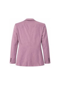 Resim Plus Scorpion Erkek Pamuklu Penye Likralı Tek Düğmeli Çift Yırtmaçlı Blazer Ceket Pembe 