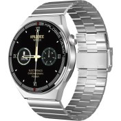 Resim Pazariz Amoled Yuvarlak Ekran 46 mm Siri Nfc Gps Bluetooth Çelik Yedek Kordon Akıllı Saat 