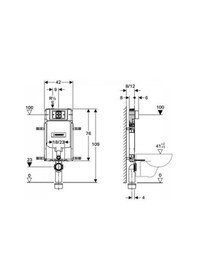 Resim Geberit Alpha Gömme Rezervuar Seti - 3 