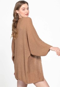 Resim Yarasa Kol Mevsimlik Hırka Camel 