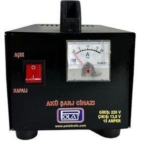 Resim Polat 12 Volt 15 Amper Akü Şarj Cihazı ( 12v 15a ) 