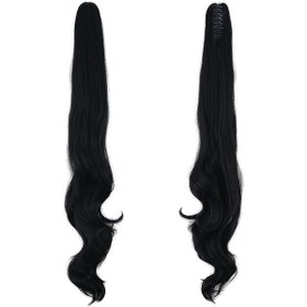 Resim Tokalı Dalgalı At Kuyruğu / Siyah - Aysc-462717 Karışık - Çok Renkli 