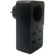 Resim ® Isıya Dayanıklı Termal Akım Korumalı 1 Priz Girişli 2 USB Girişli 2 TYPE-C Girişli Pirz 
