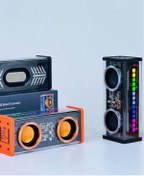 Resim İklimStore Şeffaf Mecha Müzik Tws Stereo Rgb İşıklı Hoparlör Kablosuz Bluetooth 5.0 Taş - Mi2869-3255 