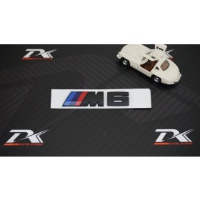 Resim DK Tuning M6 Bagaj Siyah Yazı Logo 3m 3D Amblem Orjinal Ürün 
