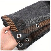 Resim Cloud011 Siyah Dayanıklı %90 Gölgelik Kumaş Bahçe Çit Gizlilik Ekranı 