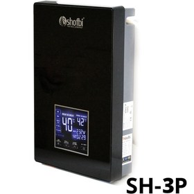 Resim shofbi Akıllı Dijital Sıcaklık Ayarlı Şofben Sh-3p Siyah Klasik Sh-3p 