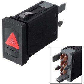 Resim Genel Markalar Volkswagen Passat B5 1997-2000 Dörtlü Flaşör Düğmesi - 3b0953235d 