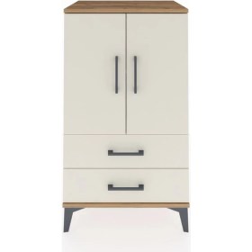 Resim Hyperion Komodin 2 Raflı 2 Çekmeceli 2 Kapaklı 60X44X106 Çam-Aytaşı 