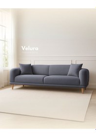 Resim Lara Üçlü Koltuk & 3 ' Lü Kanepe - Mavi Mavi 