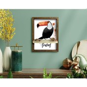 Resim Bk Home Doğal Masif Ahşap Çerçeveli Tablo Duvar Rafı-53 (551053156) 