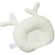 Resim Flybuy Yastık, Şekillendirilebilir Lateks Pamuklu Bebek Yastığı, Nefes Alabilen Geyik Desenli Anti-kafa Düzleşmesi 