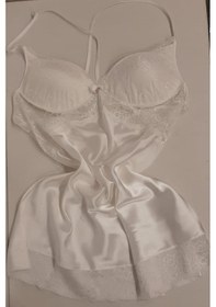 Resim Duchesse 137 Çeyizlik Dantelli Saten 6'lı Set -ekru Ekru 