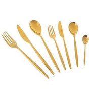 Resim Jumbo 5800 Apollo Titanyum Gold 84 Parça 12 Kişilik Çatal Kaşık Bıçak Seti 