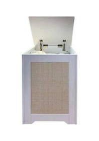 Resim Panalı Pnl-bm5535 Rattan Çamaşır Sepeti Demonte Ahşap 