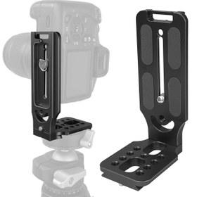 Resim Alüminyum L Şekilli Kamera Dikey Plaka, Hızlı Çıkarma Mikro Tek Lensli Refleks Kamera Montajı, Su Geçirmez Değil, Gimbal Stabilizer Tripod Taban Tutucu İçin 