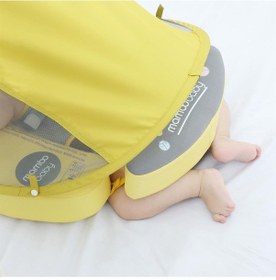 Resim Mambobaby Yüzme Simidi - Sarı Uğur Böceği, Emniyetli, Gölgelikli Ve Ayak Destekli 