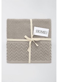 Resim 2li Kadife Bordürlü Jakarlı 50x90 El Havlusu Spectre Bej 