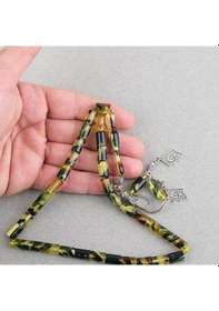 Resim Arizona Katalin Alpaka Püskül Kesme Kesim 7x11mm Tesbih Yeşil 