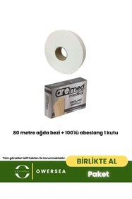 Resim Owersea BİRLİKTE AL 80 metre ağda bezi + 100'lü abeslang 1 kutu 