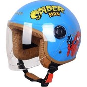 Resim Çocuk Kız Sıcak Yarım Kask Çocuk Elektrik Araç Kaslı Light Blue 