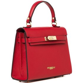 Resim D90 Rubino Portföy Çantası Kadın Katıa Piumelli Milano Bag D90 Rubino 