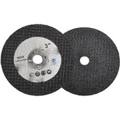Resim Kosona 75mm 3 İnç Minik Açı Taşlama Kesici: Seramik, Ahşap, Metal İçin 10mm İç Çaplı Grit Levha 2 Adet 