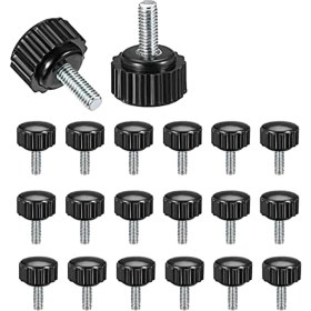 Resim Seeppitous Dişli Tırtlalı Thumbsscrew, 20 Adet M4 x 10 mm Montaj Cıvataları Düğmeler Üzerinde Vidalı Tutamaklar Siyah Yuvarlak Sıkıştırma Vidası Düğmeleri (Yurt Dışından) 