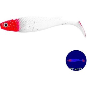 Resim Silikon Balık - 10g 100mm - Fishack Predatorx - Uv Boyalı - Redhead 