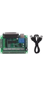 Resim Stellar Mach3 Gravür Makinesi 5 Eksenli Cnc Stepper Motor Sürücü Kontrol Cihazı Için Optik Bağlantı Parçalı Breakout Kartı (Yurt Dışından) 