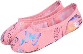 Resim 3 Yürümeye Başlayan Çocuk Dans Bale Daireler Taban Bale Dans Ayakkabıları Inci Ayakkabıları Taban ları Streç Kayışlar Çocuklar Için ları 