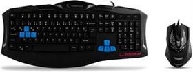 Resim EVEREST RAMPAGE KM-R5 LEDLI MultiMEDIA Gaming KLAVYE MOUSE SET - Siyah 