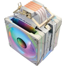 Resim Zoko Ice Pro Wp4 2X12CM Beyaz Auto Rainbow Fanlı Kule Fan 