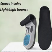 Resim 2 adet EVA Yay Destek Sporları - Yüksek Esneklik Şok Emme, Kaymaz ve Aşınmaya Karşı Koruyucu Ekler Ergonomik Tasarım ile Koşu, Yürüyüş için - Erkekler ve Kadınlar, Spor Ayakkabı Aksesuarı | Dokulu Ayak Pedleri | Esnek Kemer Pedleri 