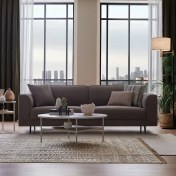 Resim Enza Home Basel 3'lü Yataklı Koltuk - Vizon 