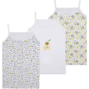 Resim Kız Çocuk 3'lü Desenli Atlet 1056 1056-21 