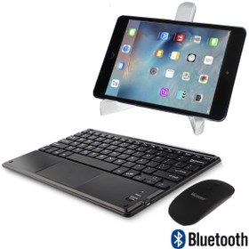 Resim Microcase Ipad Pro 12.9 2018 Tocuhpad Klavye 27 Cm (tr Sticker) + Bluetooth Mouse + Stand - Al2755 