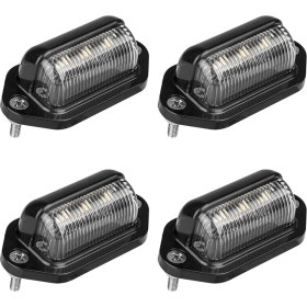 Resim 4x LED Plaka Işık Su Geçirmez Plaka Kuyruk Işığı Römorklar, Rv, Kamyonlar, Tekneler (Yurt Dışından) 