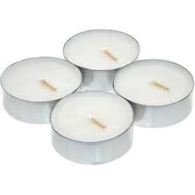 Resim Tealight Mum Beyaz Yuvarlak 10 Adet 